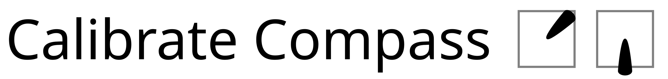 Compass Calibration Stick Command
