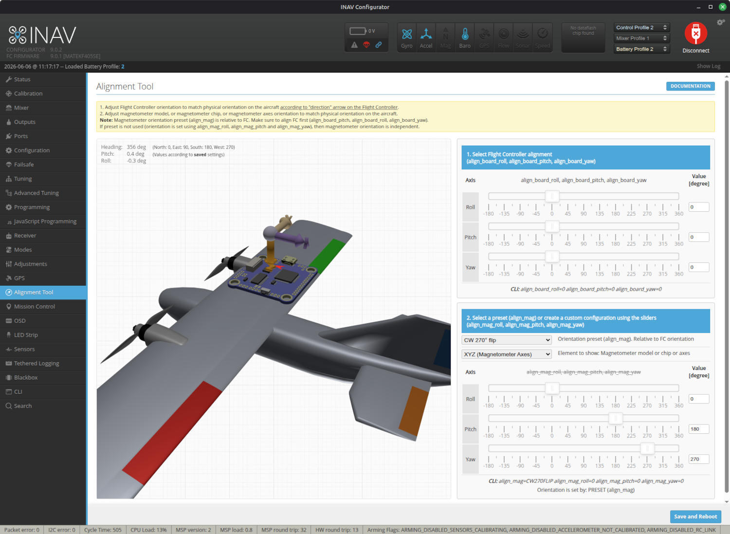Alignemnt Tool Tab