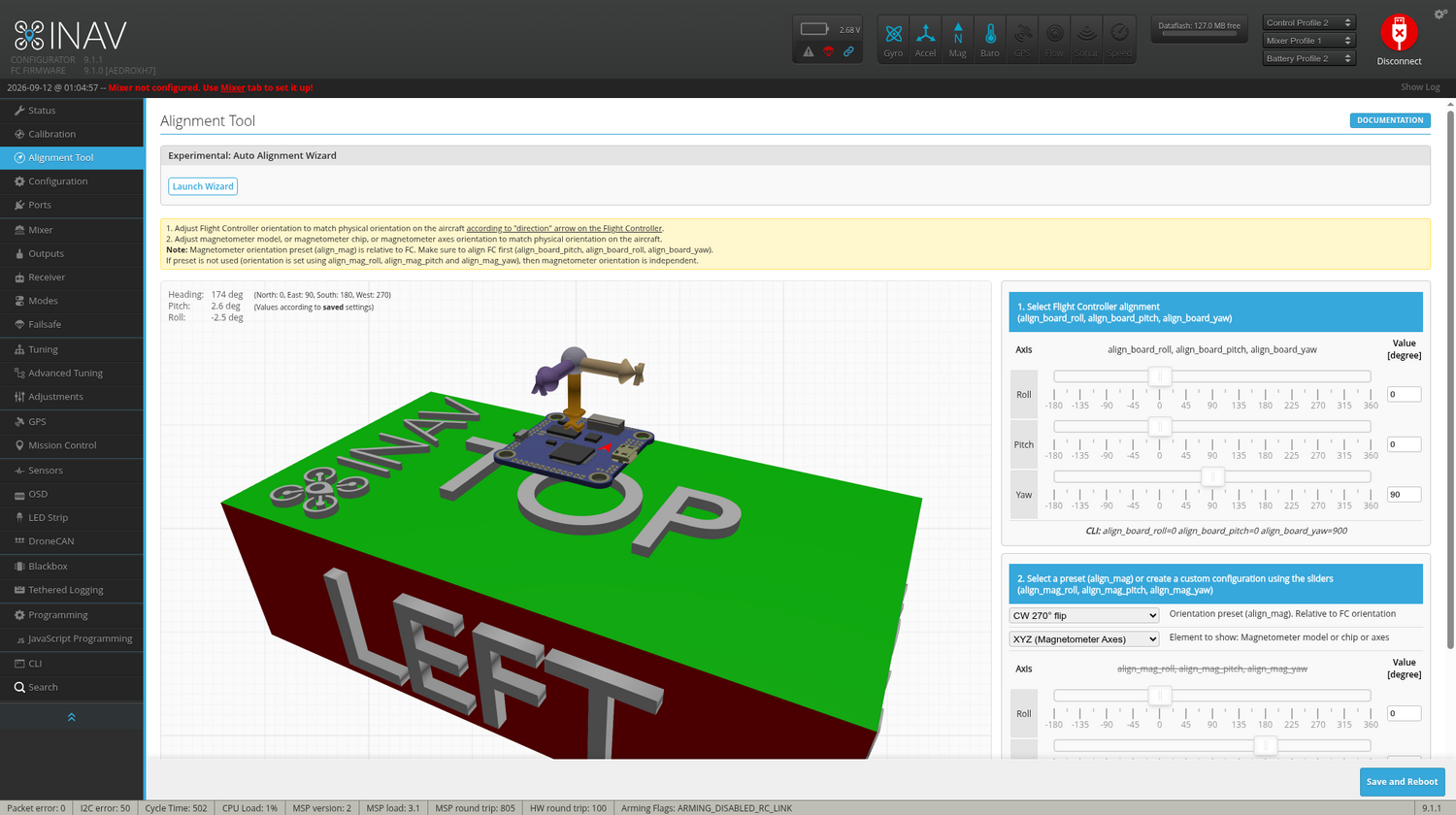 Alignemnt Tool Tab