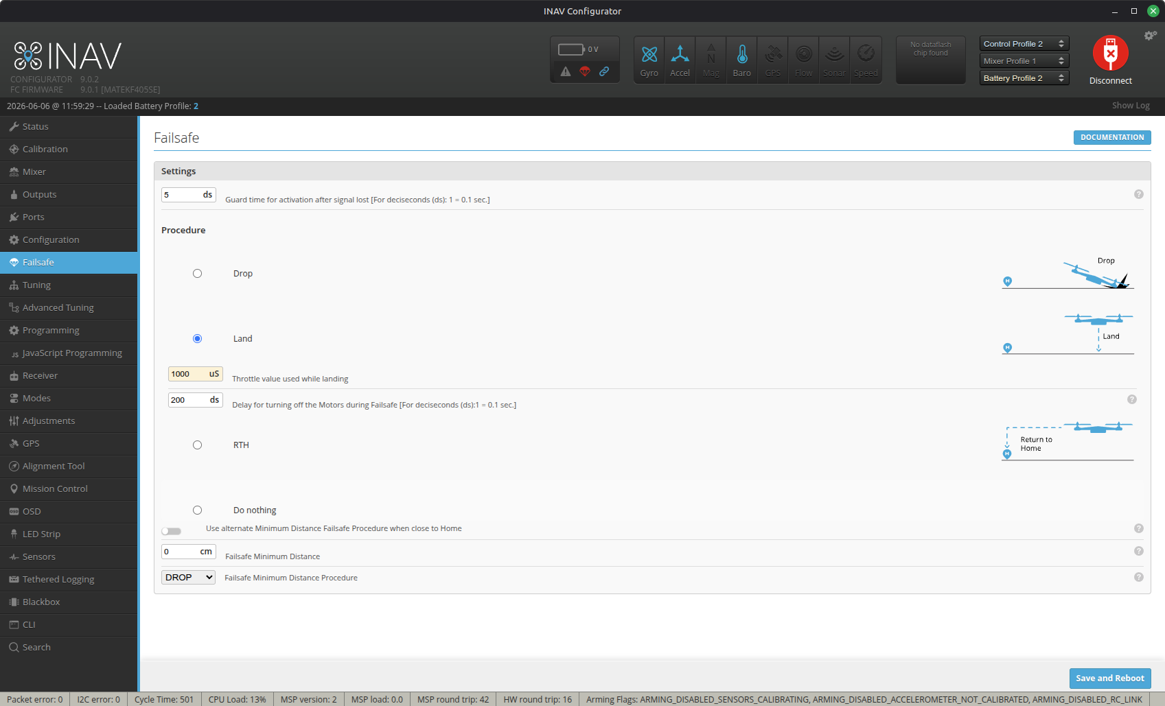Failsafe tab