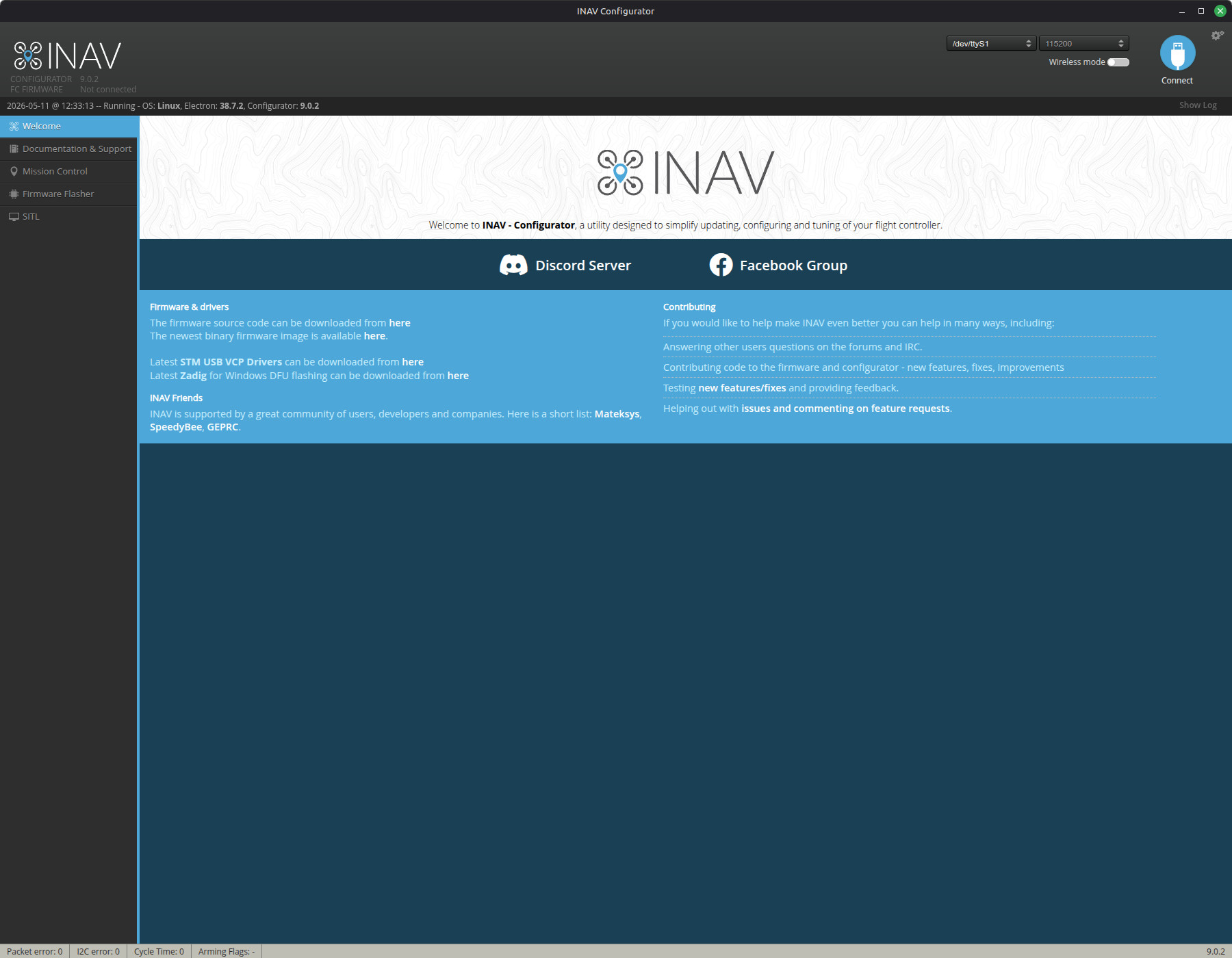 INAV Config Welcome