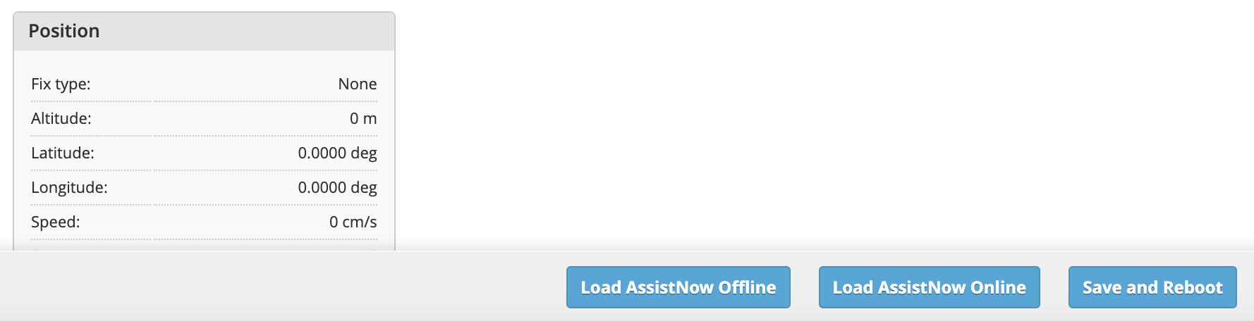 INAV Configurator Assist Now