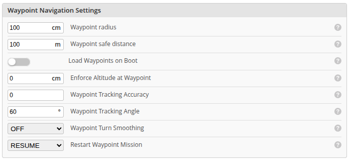 wp nav settings